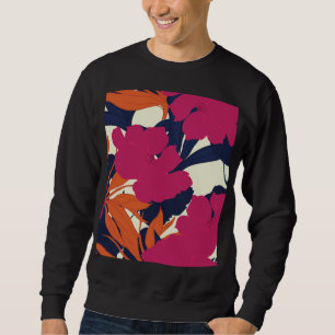 Sweatshirt Élégance florale : motif abstrait