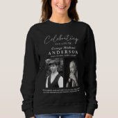 Sweatshirt Elegant 2 Photo 'Celebrating the Life' Hommage (Devant)