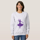 Sweatshirt Elegant Ballerina Silhouette Ballet Dancer (Devant entier)