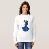 Sweatshirt Elegant Dancing Couple Paper Quilling Art (Devant entier)