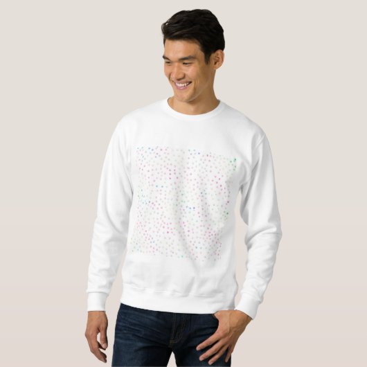 Sweatshirt Elégant Iridescente Parties scintillant points Des (Devant entier)