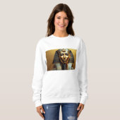 Sweatshirt Elegant Nefertiti Pharaoh Line Art – Women's Egyp (Devant entier)