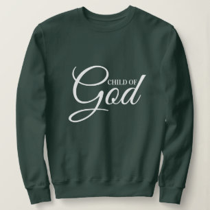 Sweatshirt Élégant proverbe classique Enfant de Dieu Script m