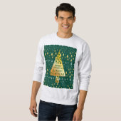 Sweatshirt Élégant sapin de Noël (Devant entier)