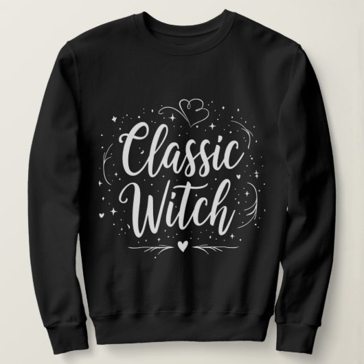 Sweatshirt Élégant style classique de calligraphie sorcière H (Design devant)