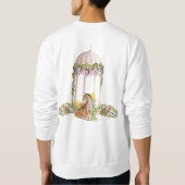 Sweatshirt Élégant Tigre Indien esthétique Botanique Impressi (Dos)