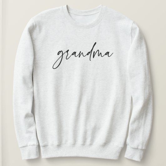 Sweatshirt Élégante typographie de script grand-mère Cadeaux  (Design devant)
