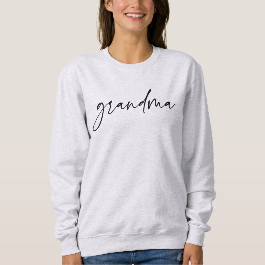 Sweatshirt Élégante typographie de script grand-mère Cadeaux (Devant)