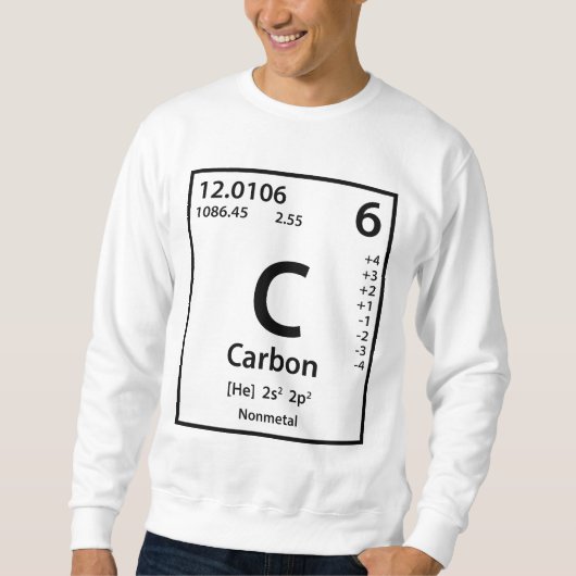 Sweatshirt Élément Carbone (noir) (Devant)