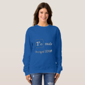 Sweatshirt Élément de fer à bascule sportif Femme (Devant entier)