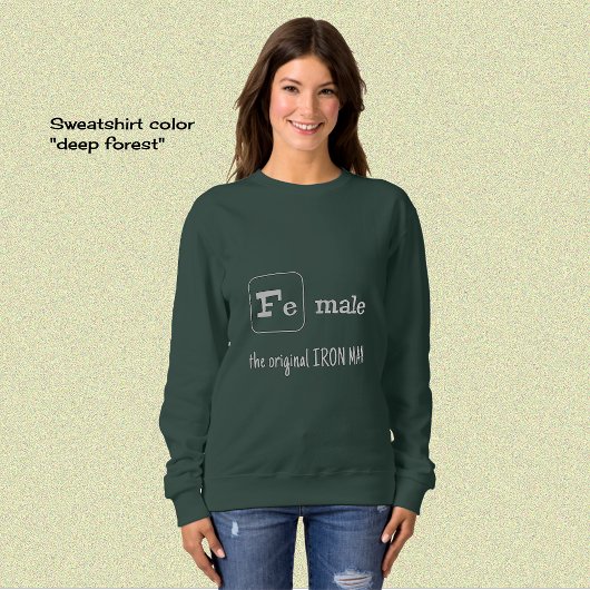 Sweatshirt Élément de fer à bascule sportif Femme