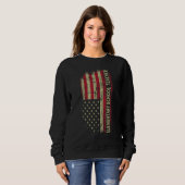 Sweatshirt Elementary Teacher Day 4th Of July US Flag Men Pat (Devant entier)