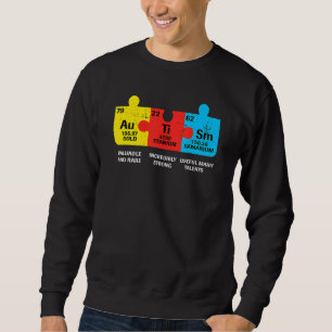 Sweatshirt Éléments autistes Tableau périodique Sensibilisati