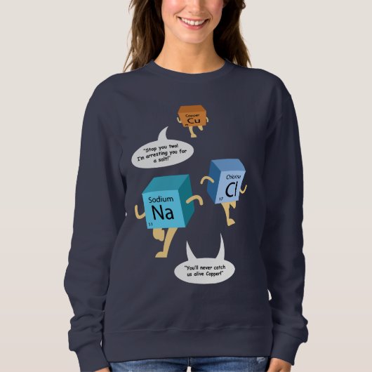 Sweatshirt Éléments de chimie Science Enseignant Anniversaire (Devant)