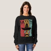 Sweatshirt Éléments de tableau périodique latino science nerd (Devant entier)