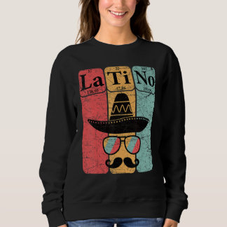 Sweatshirt Éléments de tableau périodique latino science nerd