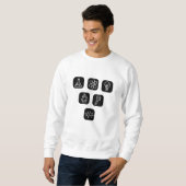 Sweatshirt Éléments Scientifiques Articles (Devant entier)