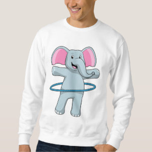 Sweatshirt Eléphant à Fitness avec pneus Fitness