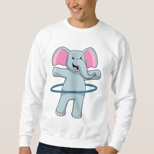 Sweatshirt Eléphant à Fitness avec pneus Fitness (Devant)