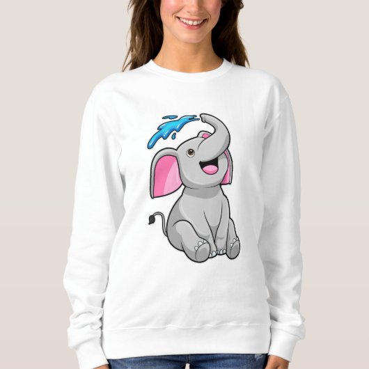 Sweatshirt Eléphant à l'eau (Devant)