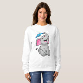 Sweatshirt Eléphant à l'eau (Devant entier)