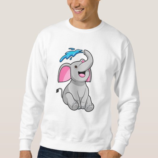 Sweatshirt Eléphant à l'eau (Devant)