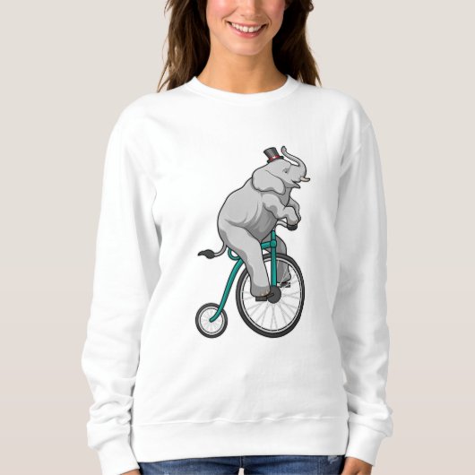 Sweatshirt Eléphant au cirque avec vélo (Devant)