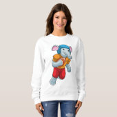 Sweatshirt Éléphant au sport de football (Devant entier)