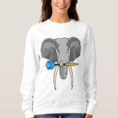 Sweatshirt Eléphant aux fléchettes avec fléchette (Devant)