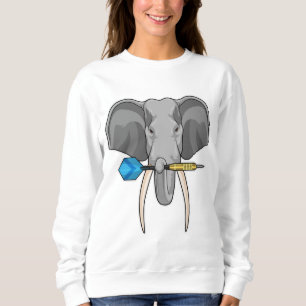 Sweatshirt Eléphant aux fléchettes avec fléchette