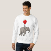 Sweatshirt Eléphant avec ballon (Devant entier)