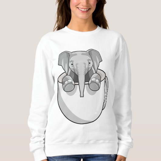 Sweatshirt Elephant avec la coupe (Devant)