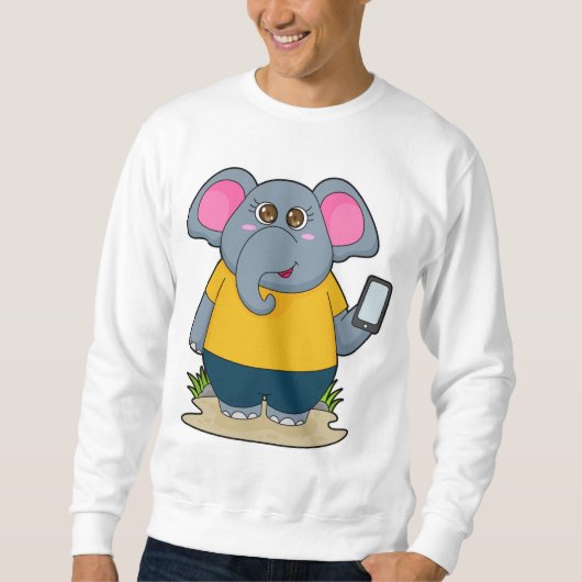 Sweatshirt Éléphant avec Mobile (Devant)