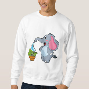 Sweatshirt Éléphant avec Plante