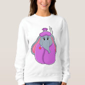 Sweatshirt Eléphant avec thermomètre à fièvre (Devant)