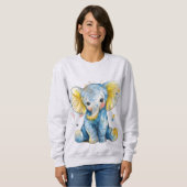 Sweatshirt Eléphant bébé (Devant entier)