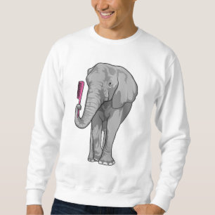 Sweatshirt Éléphant coiffeur avec peigne