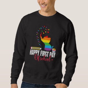 Sweatshirt Éléphant de rentrée scolaire  Joyeux premier jour 