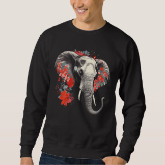 Sweatshirt Elephant Flowers Music Animal Elephant