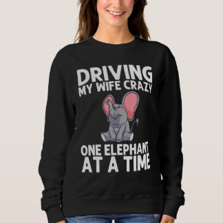 Sweatshirt Elephant For Men Dad Wildlife Indian Elephant