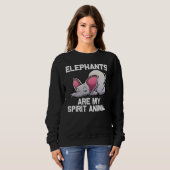 Sweatshirt Elephant For Men Women Elephant Animal 1 (Devant entier)