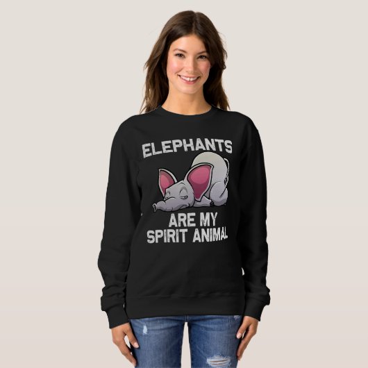 Sweatshirt Elephant For Men Women Elephant Animal 1 (Devant entier)