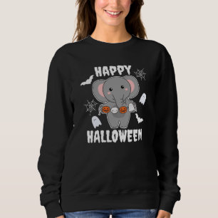 Sweatshirt Elephant Happy Halloween