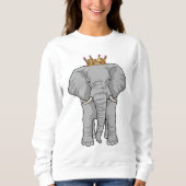 Sweatshirt Elephant King Crown (Devant)