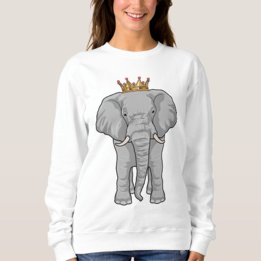 Sweatshirt Elephant King Crown (Devant)