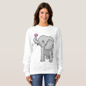 Sweatshirt Eléphant Lollipop (Devant entier)
