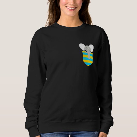 Sweatshirt Elephant Mammoth Amis - Hommes Femmes Et Enfants (Devant)