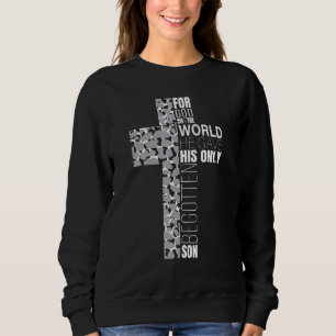 Sweatshirt Elephant Print Christian Hommes garçons Bible Vers