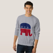 Sweatshirt Éléphant républicain (Devant entier)
