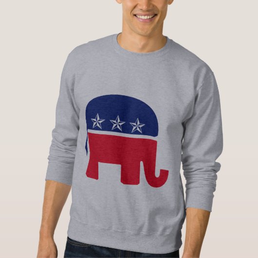 Sweatshirt Éléphant républicain (Devant)